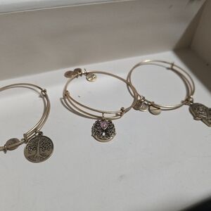 3 alex + ani charm bangles